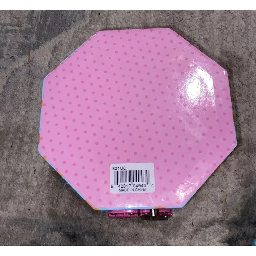 Pink Multi Girls Rainbow Unicorn Music‎ Jewel Storage Box